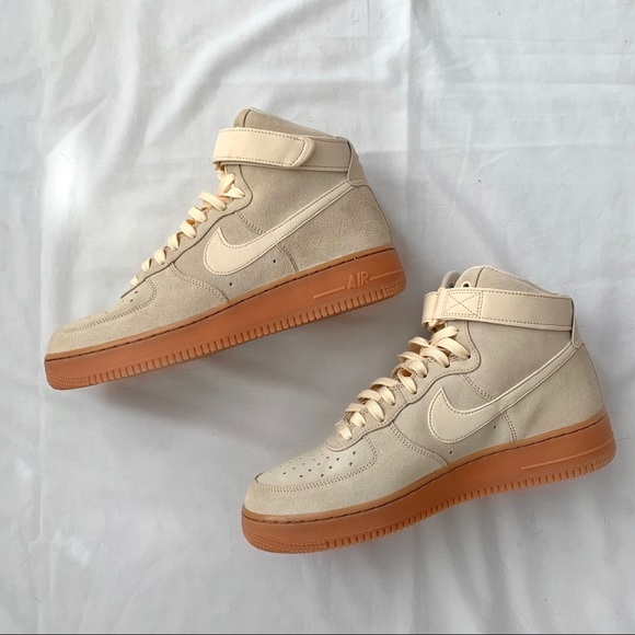 cream color air force ones